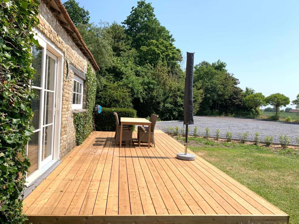 De Scheure, Charmant Vakantiehuisje Midden In De Natuur Alveringem Bagian luar foto